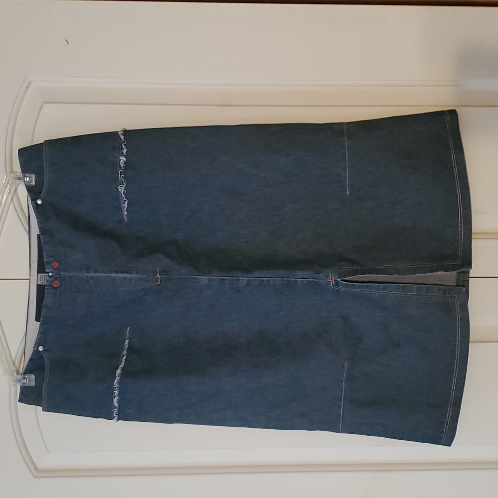 Marithe François Girbaud Unique Jean Skirt Sz 32